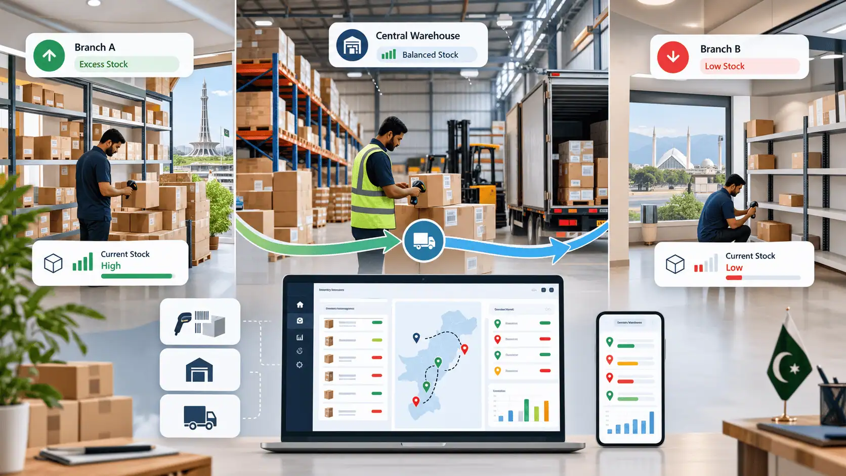 How Does Multi-Branch ERP Manage Inventory?